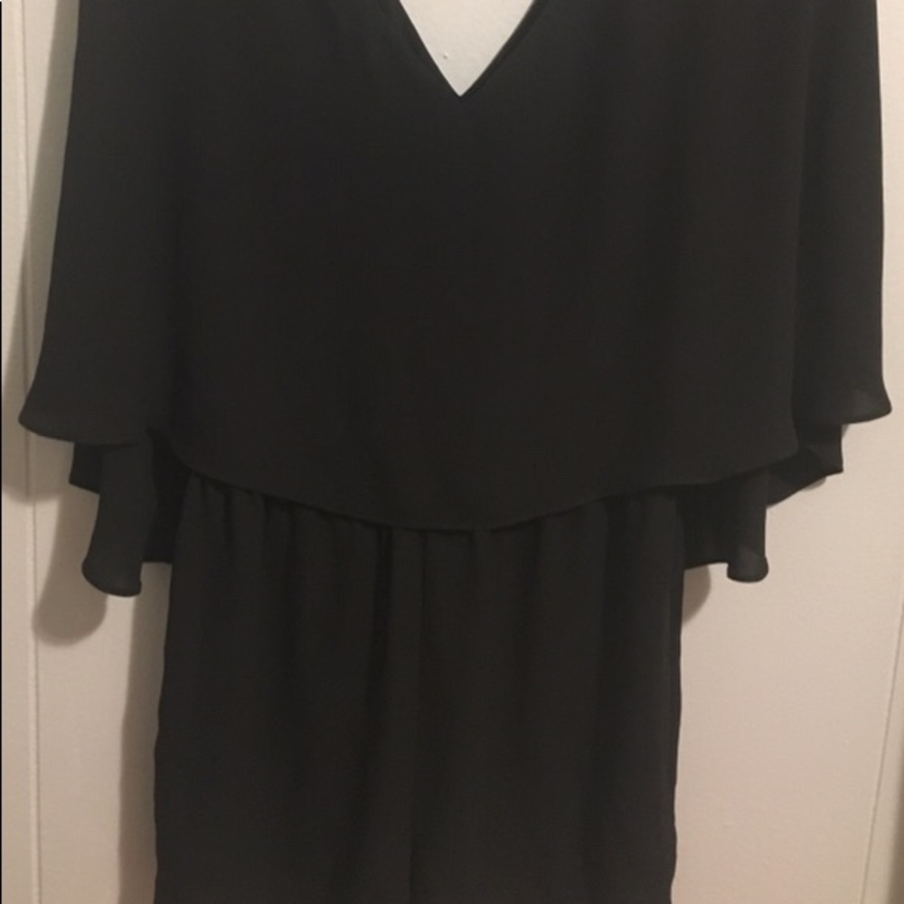 BCBG BLACK ROMPER